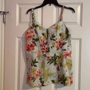 Tommy Bahamas coral shirt. Size 8